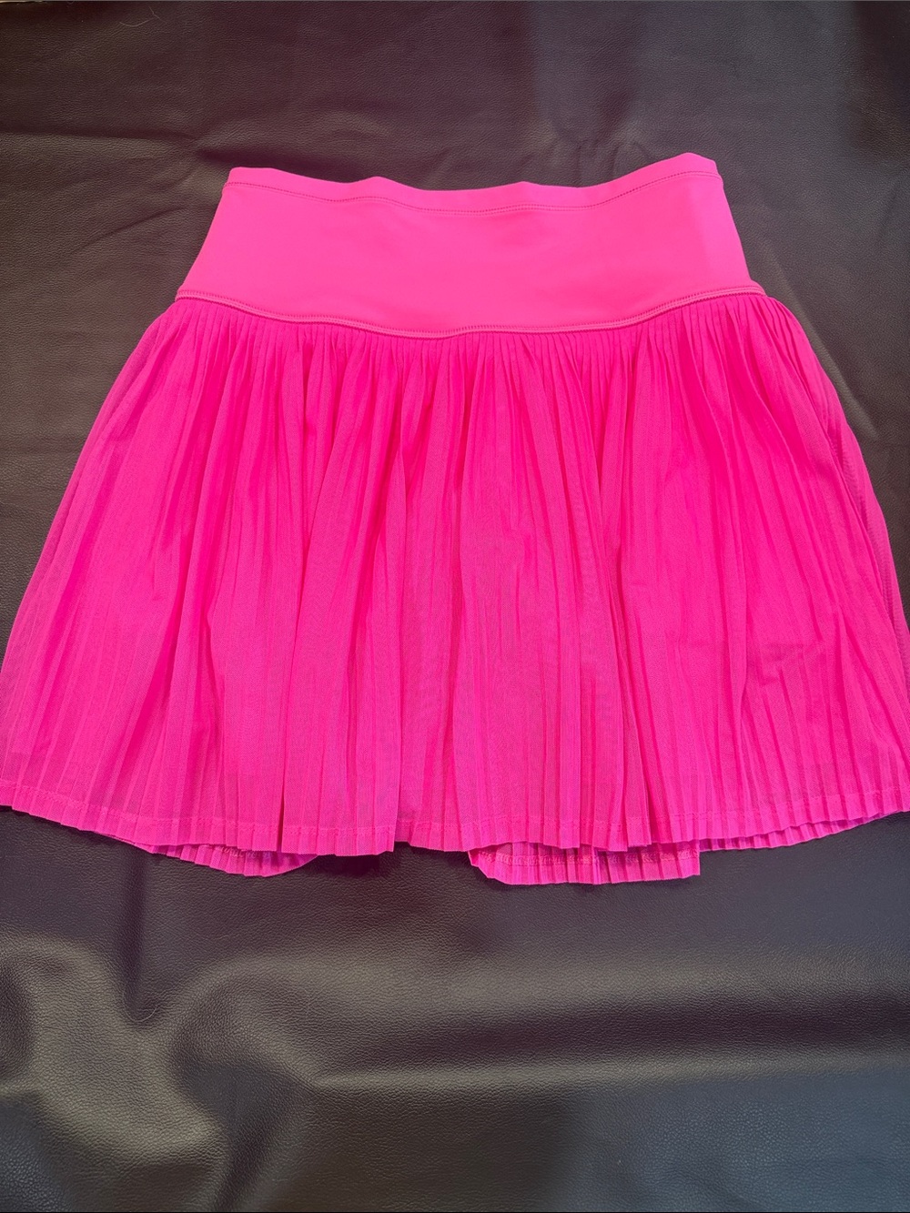 IBKUL Hot Pink Pleated Skater Skirt